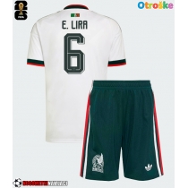 Otroške Nogometnih dresov Mehika Erik Lira #6 Gostujoči SP 2026 Kratki rokavi (+ hlače)